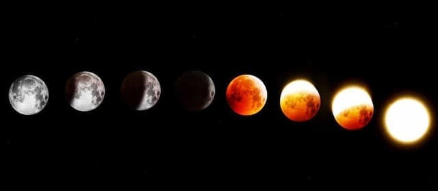 Foto das várias fases da lua no espaço. A foto ilustra o artigo Fases da lua: Como lançar feitiços usando esses períodos mágicos do site Ori Mystyco.